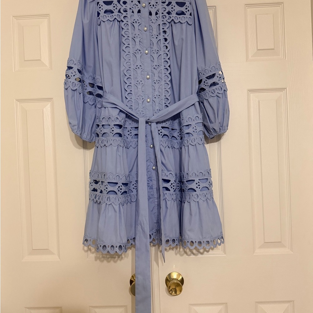 Beautiful Baby Blue Eyelet Dress